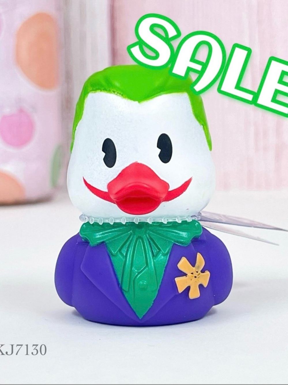Duckalooz DC Comics Warner Bro 2.75” Joker Rubber Duck Duckie Jeep Ducking NWT